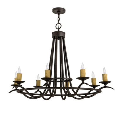 Meyda Tiffany Octavia 8 Light 38" Wide Taper Candle Style Chandelier