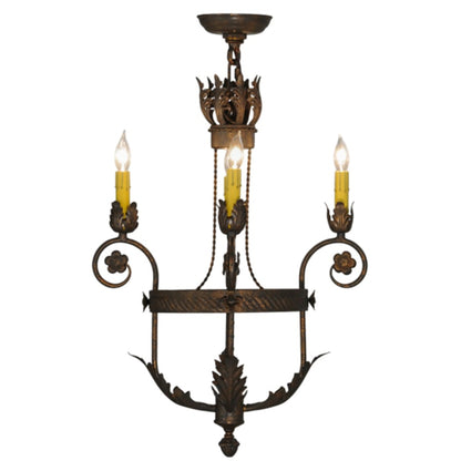 Meyda Tiffany Antonia 4 Light 18" Wide Taper Candle Style Chandelier