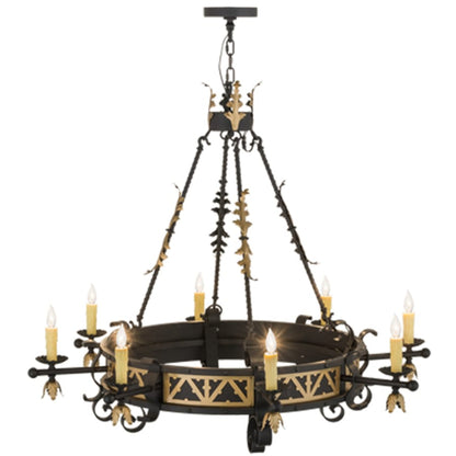 Meyda Tiffany Filomena 8 Light 48" Wide Taper Candle Style Chandelier