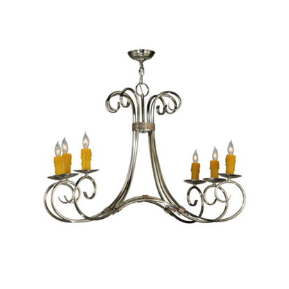 Meyda Tiffany Elon 6 Light 35" Wide Taper Candle Style Chandelier