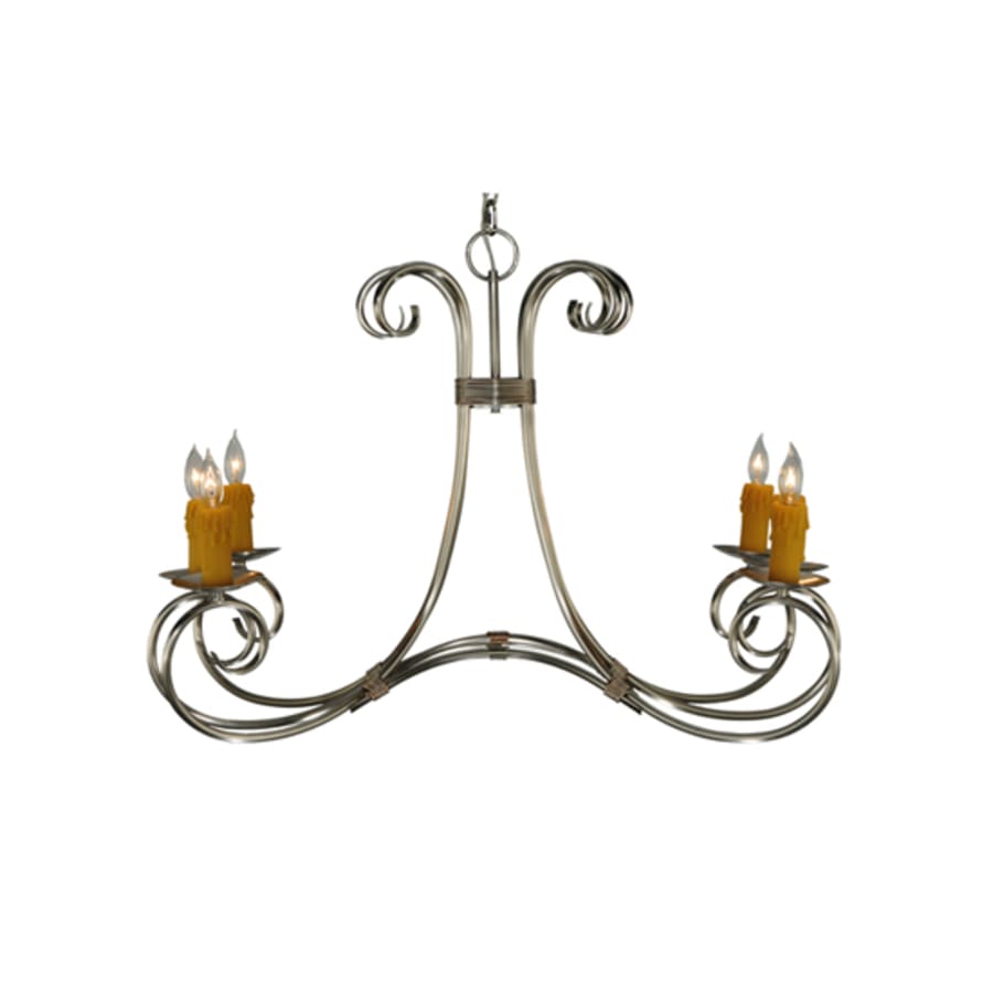 Meyda Tiffany Elon 6 Light 35" Wide Taper Candle Style Chandelier