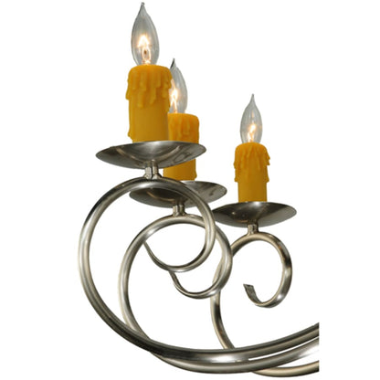 Meyda Tiffany Elon 6 Light 35" Wide Taper Candle Style Chandelier
