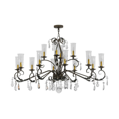 Meyda Tiffany Windsor 14 Light 50" Wide Crystal Candle Style Chandelier