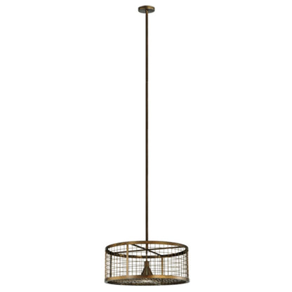 Meyda Tiffany Paloma Golpe 30" Wide Cage Pendant