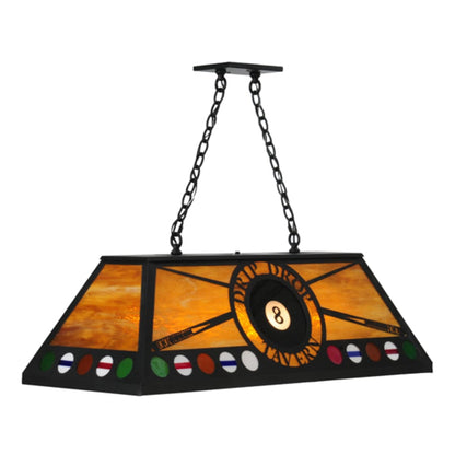 Meyda Tiffany Personalized 9 Light 39" Wide Billiard Linear Pendant