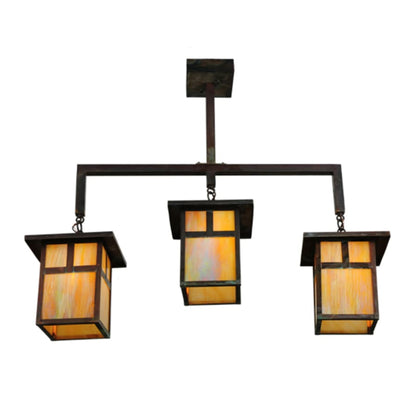 Meyda Tiffany Hyde Park 3 Light 9" Wide Mini Pendant