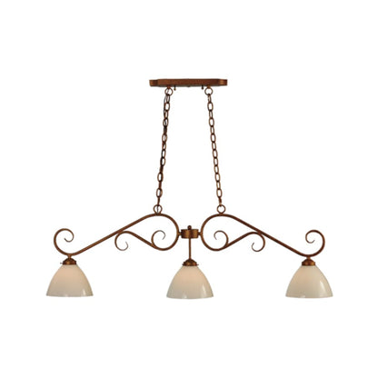 Meyda Tiffany Mona 3 Light 49" Wide Linear Pendant