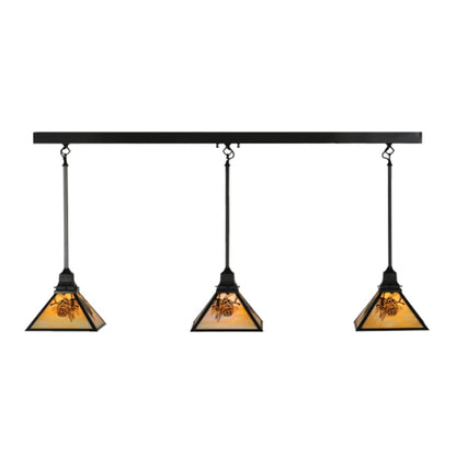Meyda Tiffany Winter Pine 3 Light 5" Wide Multi Light Pendant
