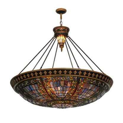 Meyda Tiffany Fleur-de-lis 8 Light 45" Wide Pendant