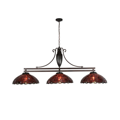 Meyda Tiffany Elan 3 Light 86" Wide Linear Pendant