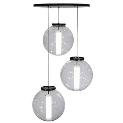 Meyda Tiffany Cilindro 3 Light 34" Wide Multi Light Pendant