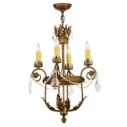 Meyda Tiffany Antonia 4 Light 18" Wide Taper Candle Multi Light Pendant