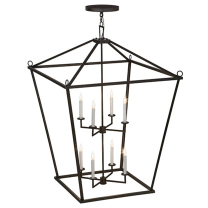 Meyda Tiffany Kitzi 8 Light 51" Wide Taper Candle Pendant