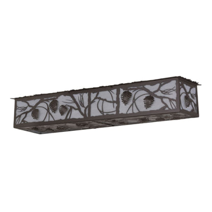 Meyda Tiffany Whispering Pines 8 Light 50" Wide Flush Mount Ceiling Fixture