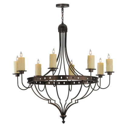 Meyda Tiffany Bottini 8 Light 48" Wide Taper Candle Style Chandelier