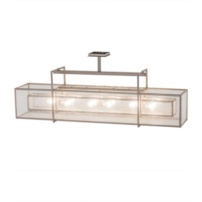 Meyda Tiffany Nelson 6 Light 54" Wide Linear Pendant