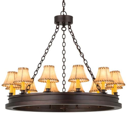 Meyda Tiffany Sullivan Ranch 12 Light 39" Wide Ring Chandelier