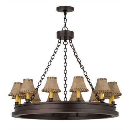 Meyda Tiffany Sullivan Ranch 12 Light 39" Wide Ring Chandelier