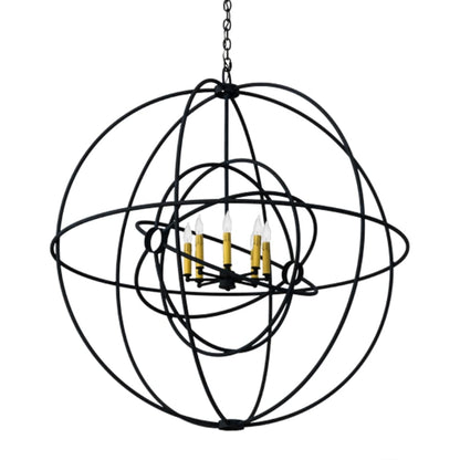 Meyda Tiffany Atom Enerjisi 8 Light 43" Wide Taper Candle Globe Chandelier