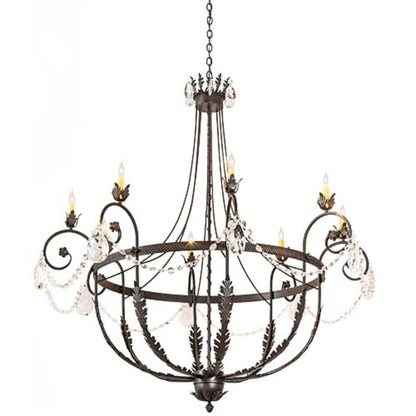Meyda Tiffany Antonia 8 Light 58" Wide Crystal Candle Style Chandelier
