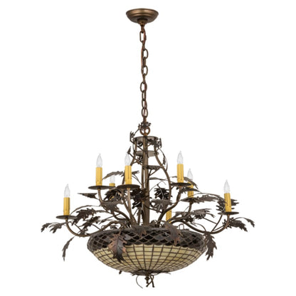 Meyda Tiffany Greenbriar Oak 11 Light 42" Wide Taper Candle Style Chandelier