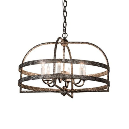 Meyda Tiffany Aldari 6 Light 22" Wide Taper Candle Style Chandelier