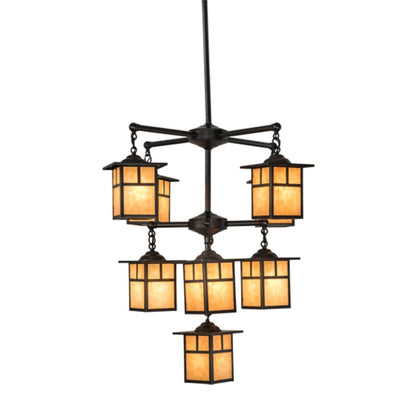 Meyda Tiffany Hyde Park T Mission 9 Light 34" Wide Chandelier