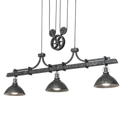 Meyda Tiffany 3 Light 67" Wide Linear Pendant