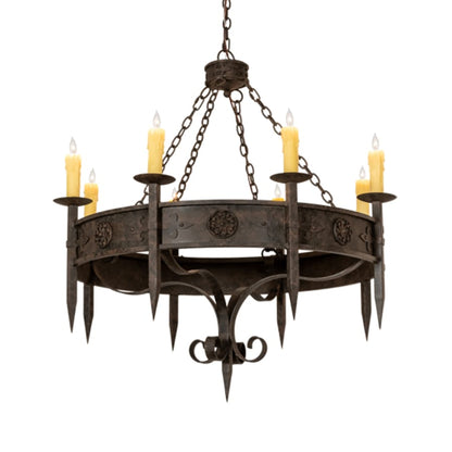 Meyda Tiffany Calandra 8 Light 42" Wide Taper Candle Style Chandelier