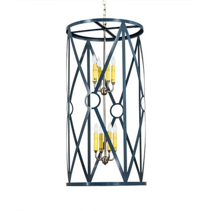 Meyda Tiffany 8 Light 18" Wide Taper Candle Pendant