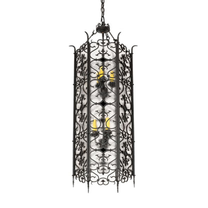 Meyda Tiffany 6 Light 18" Wide Taper Candle Pendant