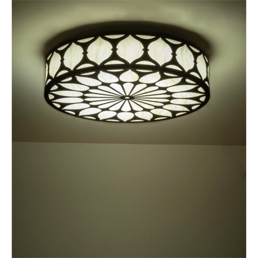 Meyda Tiffany Lorea 36" Wide LED Flush Mount Drum Ceiling Fixture