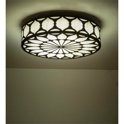 Meyda Tiffany Lorea 36" Wide LED Flush Mount Drum Ceiling Fixture