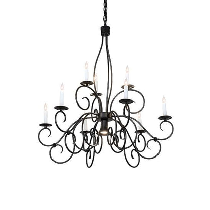Meyda Tiffany Grace 9 Light 36" Wide Taper Candle Style Chandelier