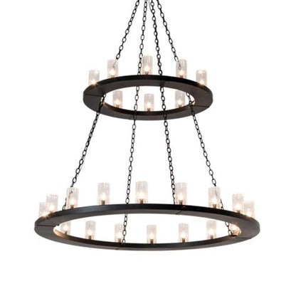 Meyda Tiffany Loxley 28 Light 60" Wide Ring Chandelier