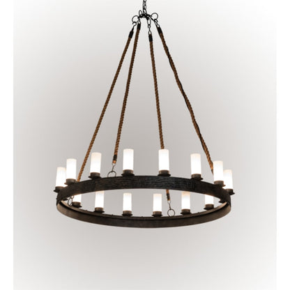 Meyda Tiffany Costello 16 Light 60" Wide Ring Chandelier