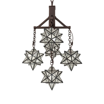 Meyda Tiffany Moravian Star 5 Light 26" Wide Chandelier