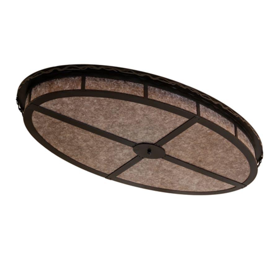 Meyda Tiffany Craftsman Prime 12 Light 72" Wide Flush Mount Ceiling Fixture