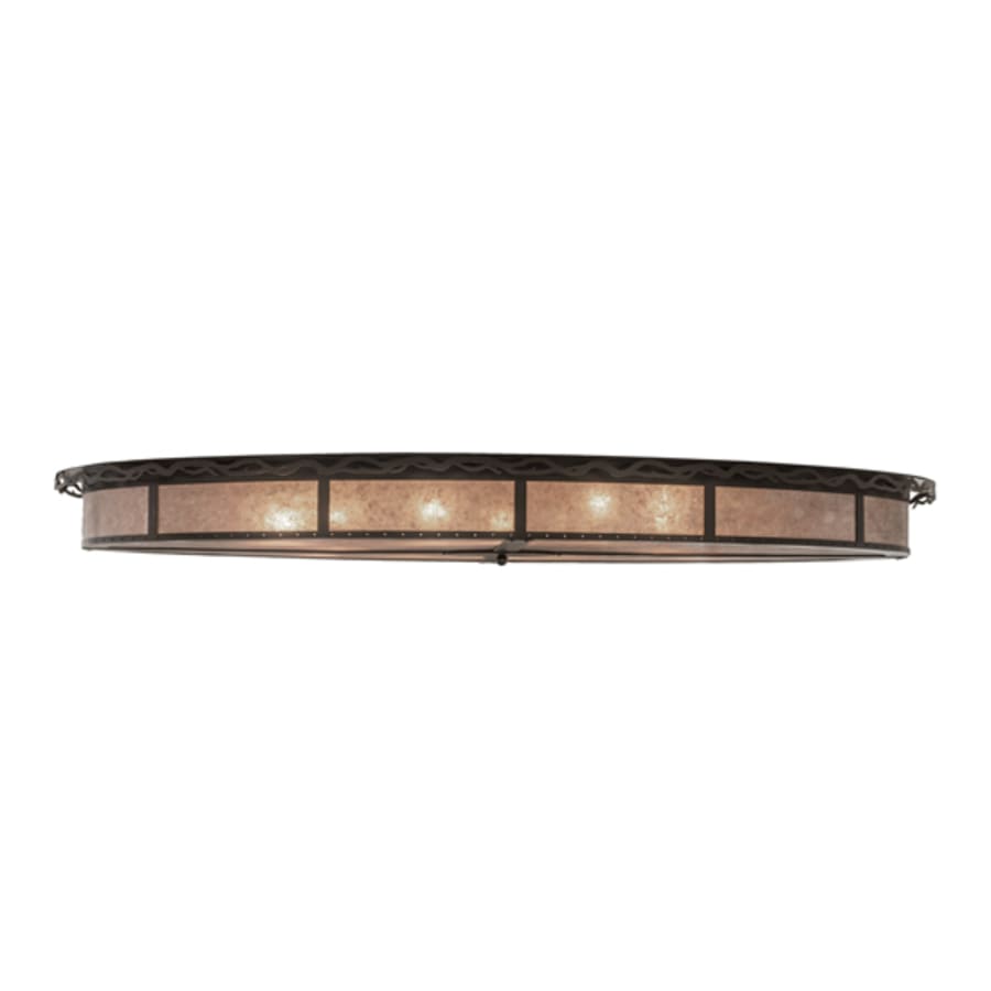 Meyda Tiffany Craftsman Prime 12 Light 72" Wide Flush Mount Ceiling Fixture