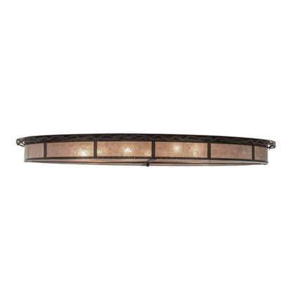 Meyda Tiffany Craftsman Prime 12 Light 72" Wide Flush Mount Ceiling Fixture