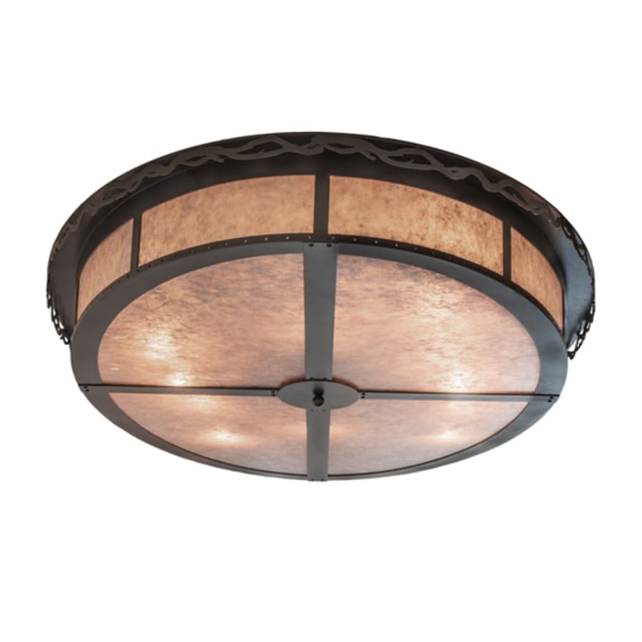 Meyda Tiffany Craftsman Prime 12 Light 72" Wide Flush Mount Ceiling Fixture