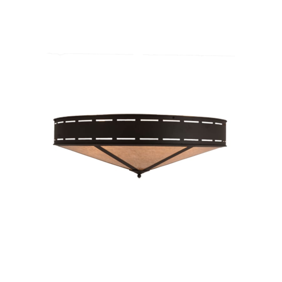 Meyda Tiffany Craftsman Prime 6 Light 42" Wide Flush Mount Ceiling Fixture