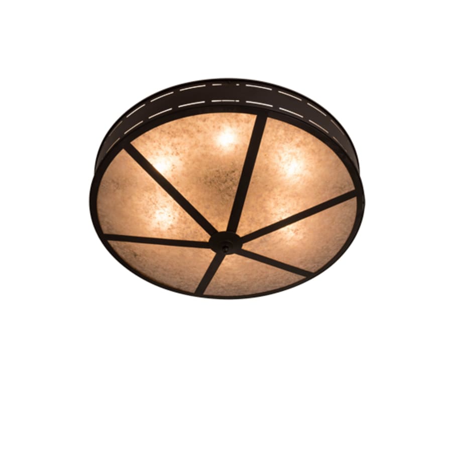 Meyda Tiffany Craftsman Prime 6 Light 42" Wide Flush Mount Ceiling Fixture