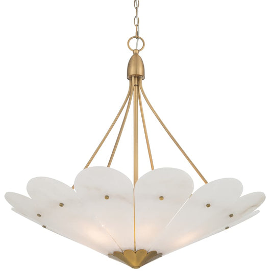 Minka Lavery Althira 6 Light 33" Wide Pendant with Alabaster Shade
