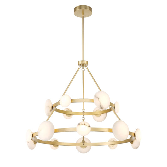 Minka Lavery Zill 42" Wide Two Tiered LED Ring Chandelier