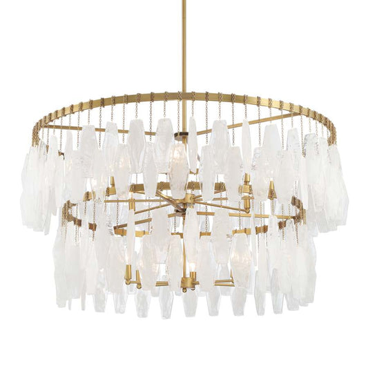 Minka Lavery Willow 14 Light 45" Wide Multi Light Pendant with Frosted Glass Shades