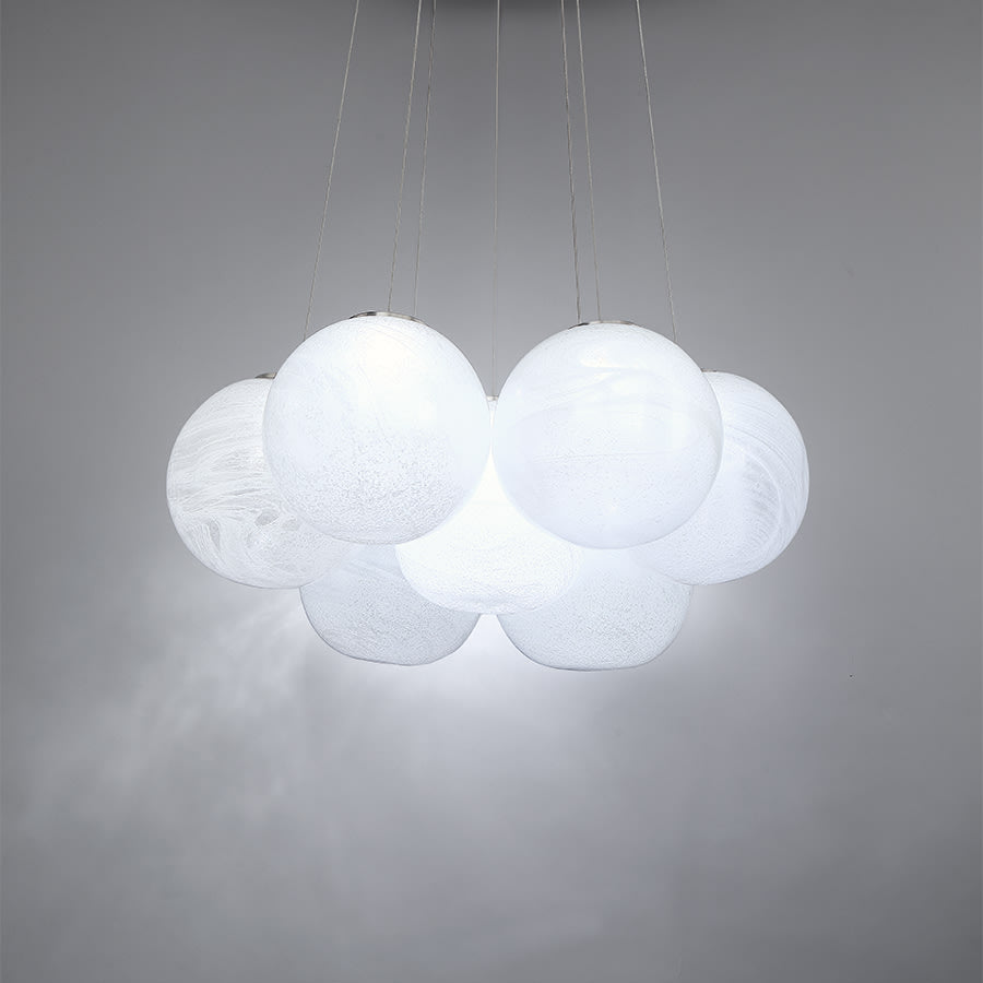 Modern Forms Cosmic 7 Light 27" Wide Integrated LED Suspension Multi Light Pendant