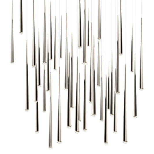 Modern Forms Cascade 41 Light 36" Wide LED Crystal Multi Light Pendant