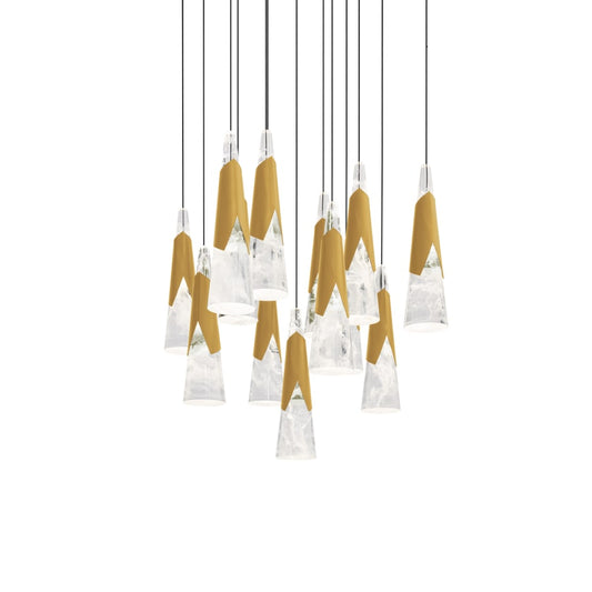 Modern Forms Kilt 13 Light 20" Wide LED Suspension Multi Light Pendant