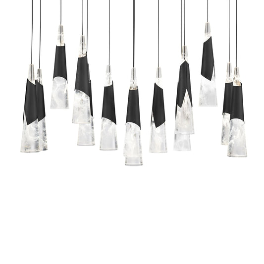 Modern Forms Kilt 14 Light 10" Wide LED Suspension Multi Light Pendant